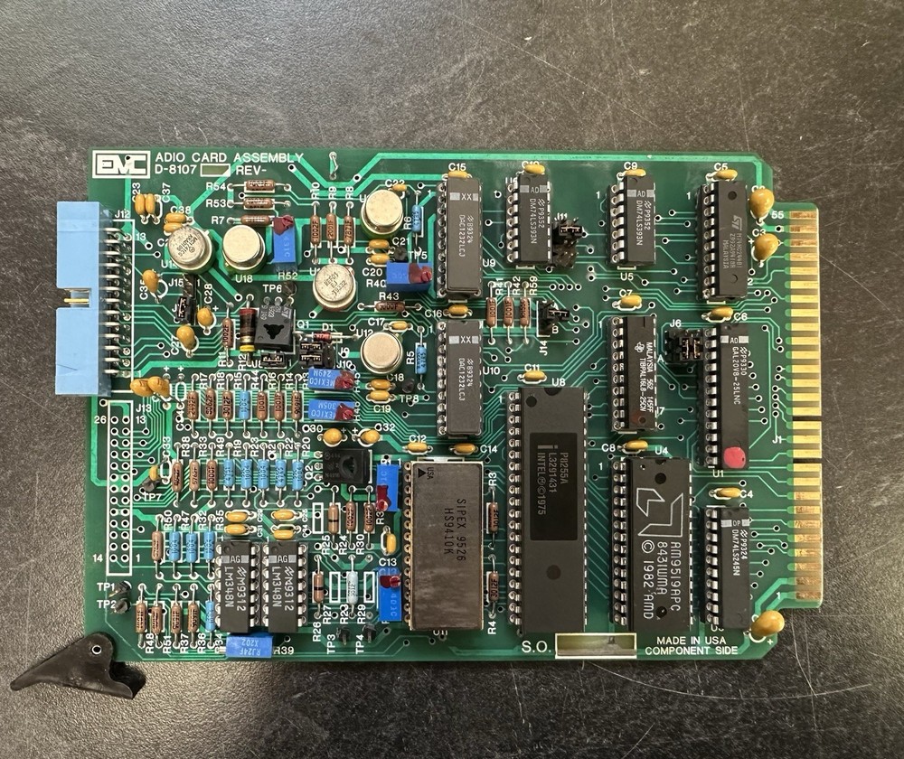 EMC D-8107 Rev A ADIO Card PCB Board for MPR E-Scan Microprocessor Refractometer