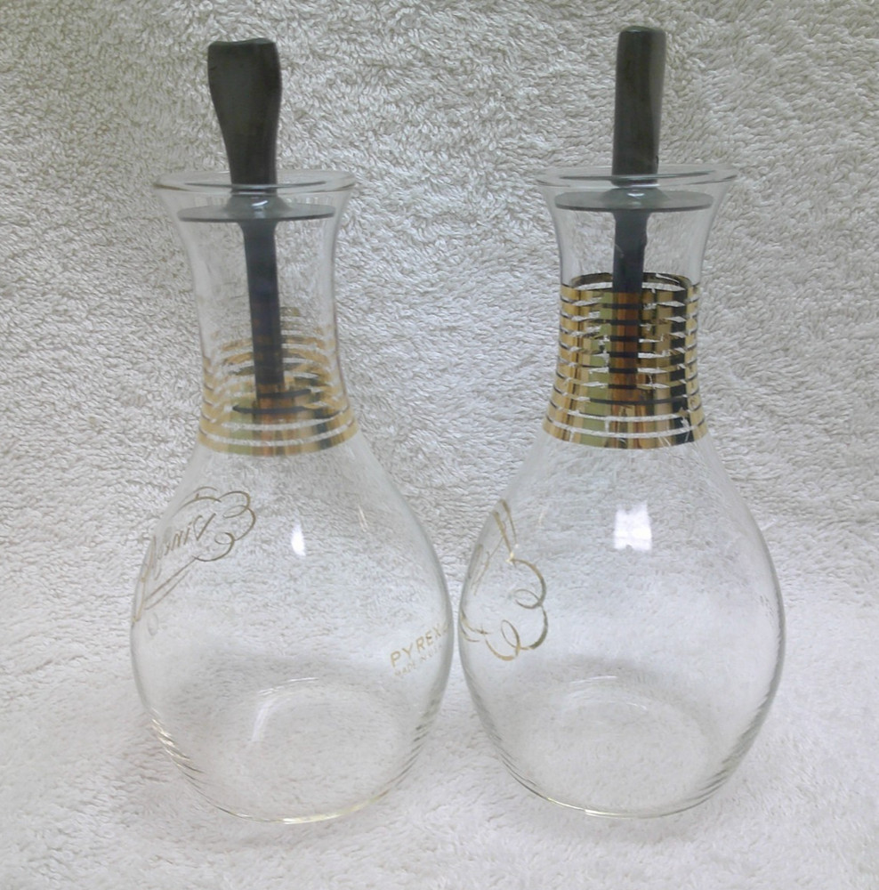 Vintage Pyrex Vinegar and Oil Cruets