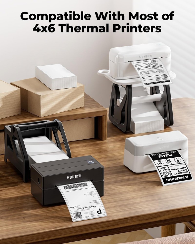 220 Count Direct Thermal Labels - 4x6 Adhesive Shipping Solution for E-commerce