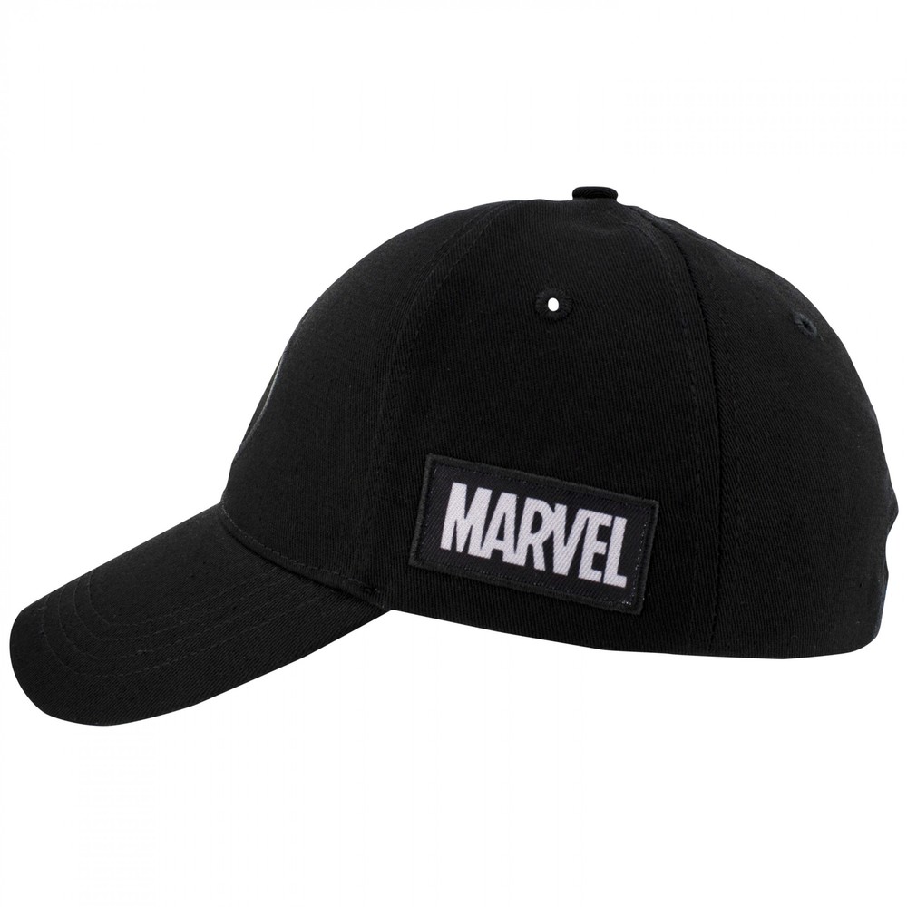 X-Men Logo Black on Black Snapback Hat Black