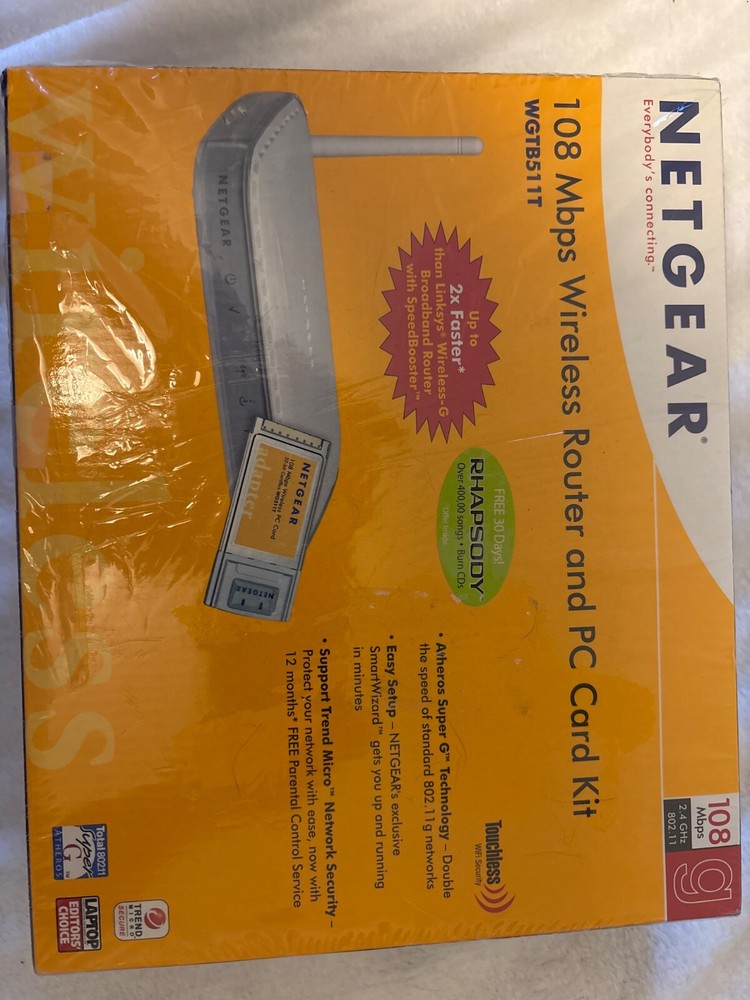 Netgear 108 mbps  Wireless Router & PC Card Bundle