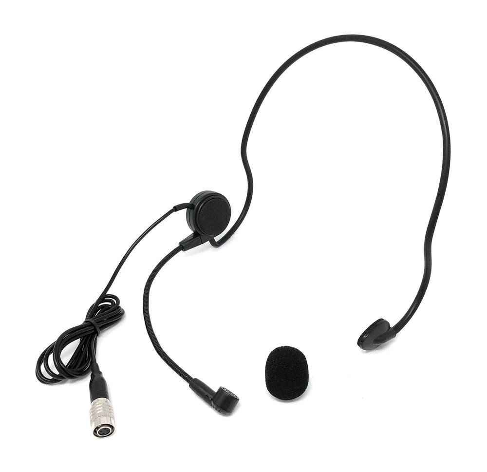 Black Headset Microphone Mic Headworn Microphone for Audio Technica