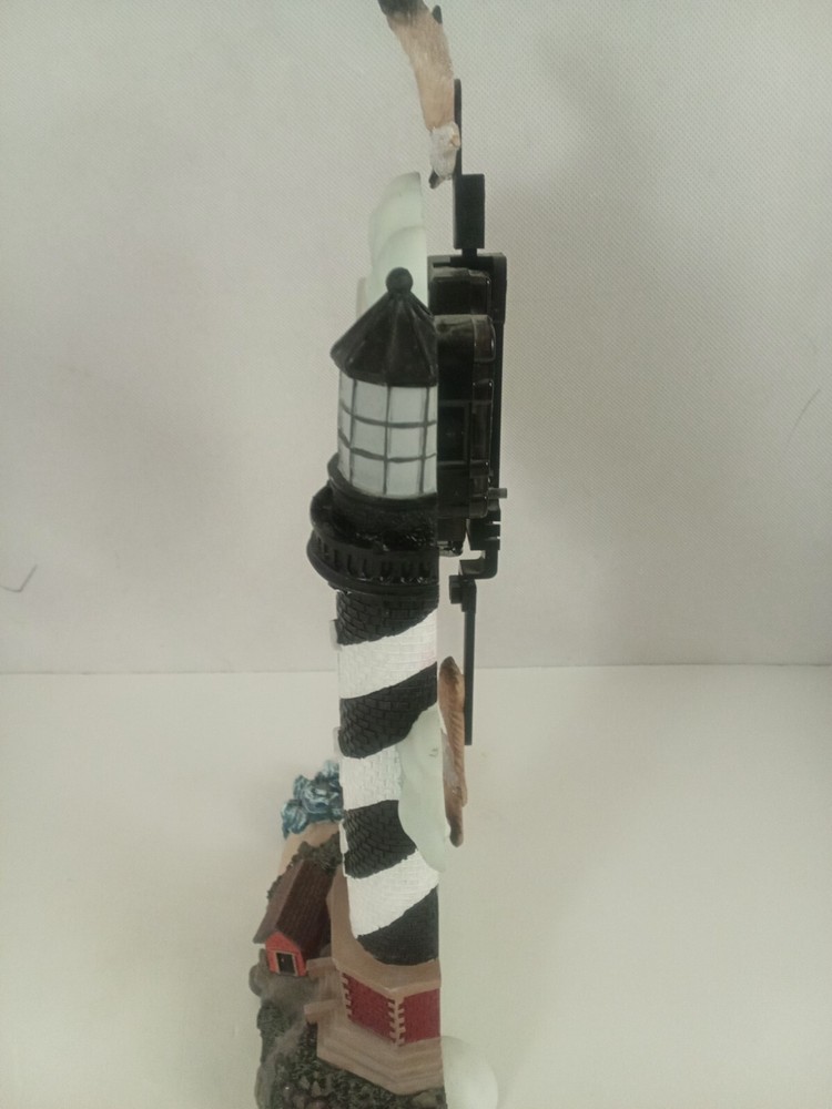 HERCO Gift Professional Lighthouse Figurine Statue Clock 11"