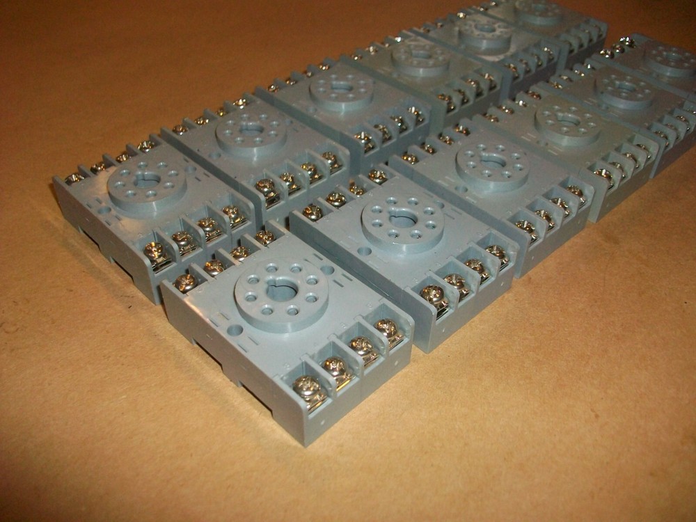 12pc Dayton 5X852E Relay Base Socket USED