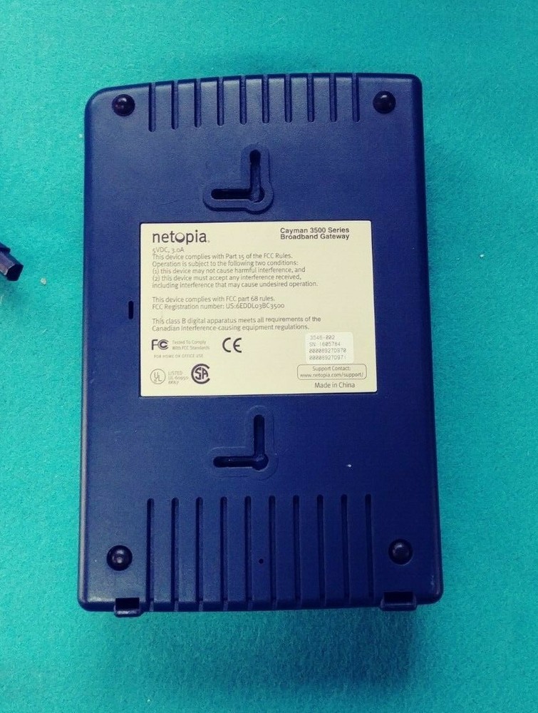 Netopia Cayman 3500 Series Broadband Gateway