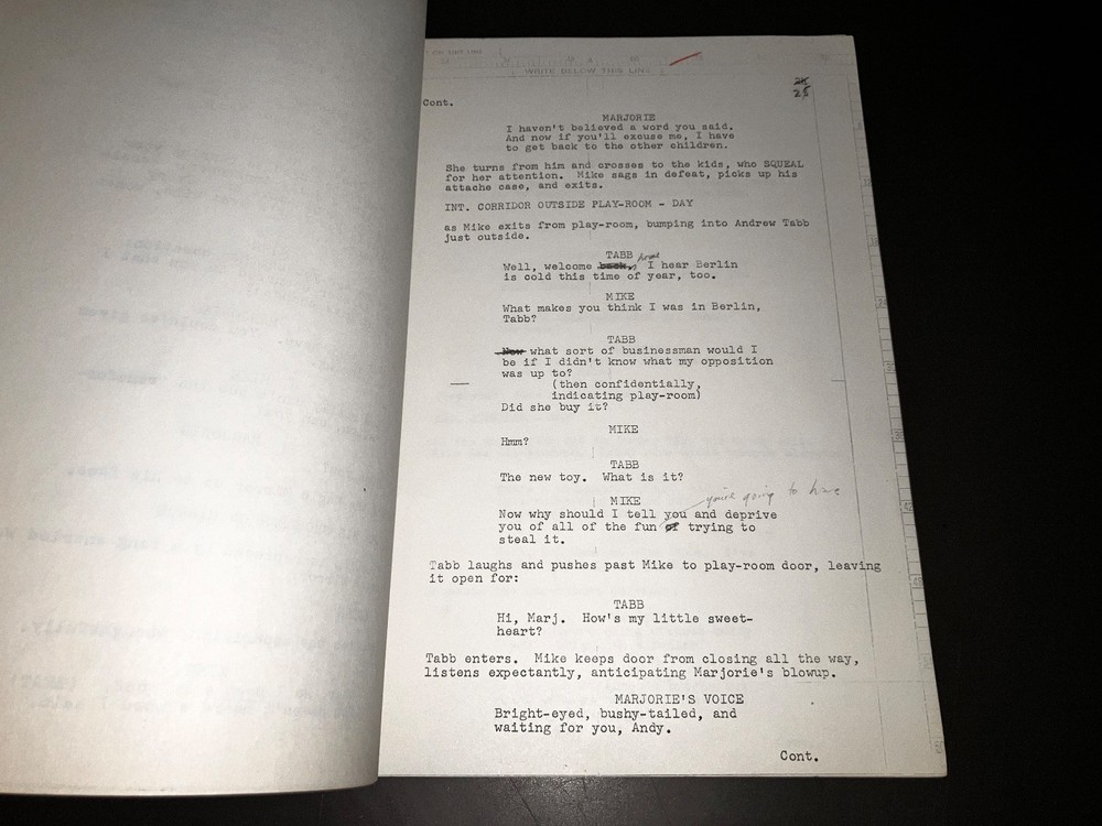 Rare SMASHMASTER (1964) Legendary Unmade Comedy - 2 Orig. Scripts + Notes + COA!