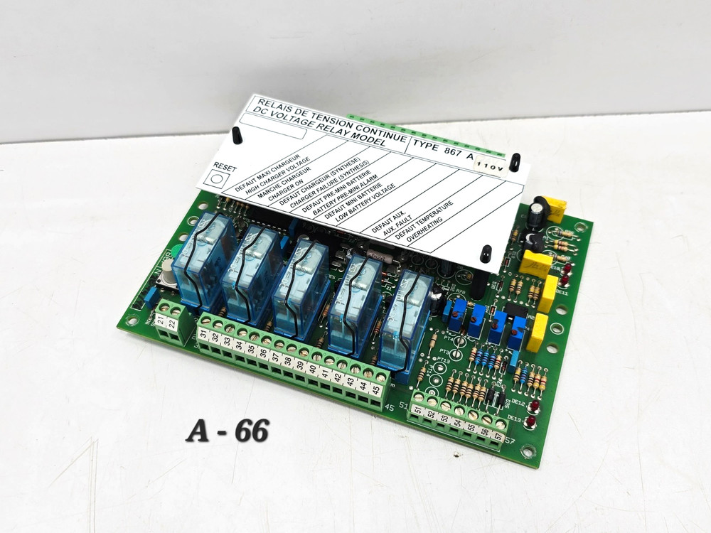 867 A DC VOLTAGE RELAY 867-02-01B