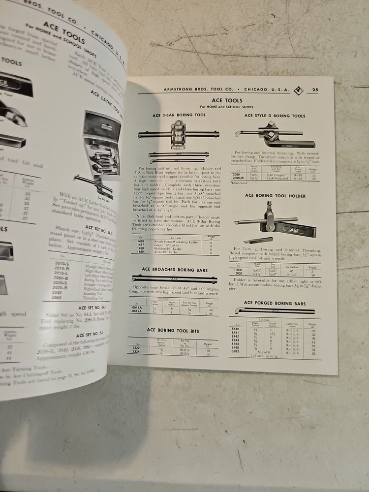 Vintage 1956 Armstrong Bros. Tool Co. Tools Catalog