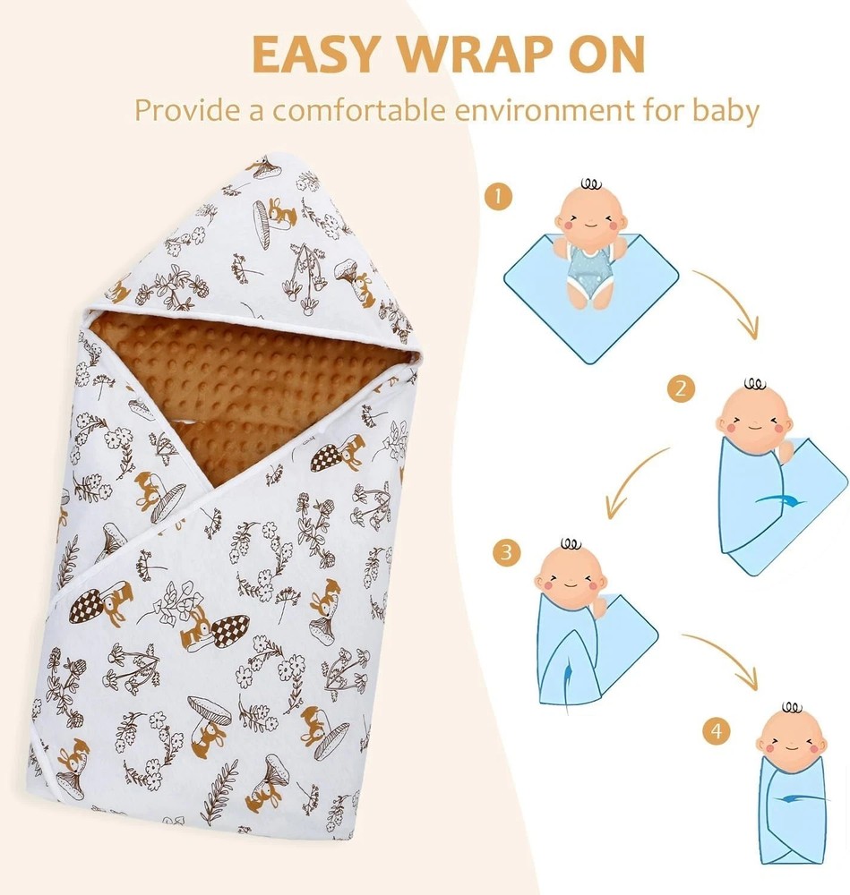 Baby Blanket 90x90cm Double layer, Universal