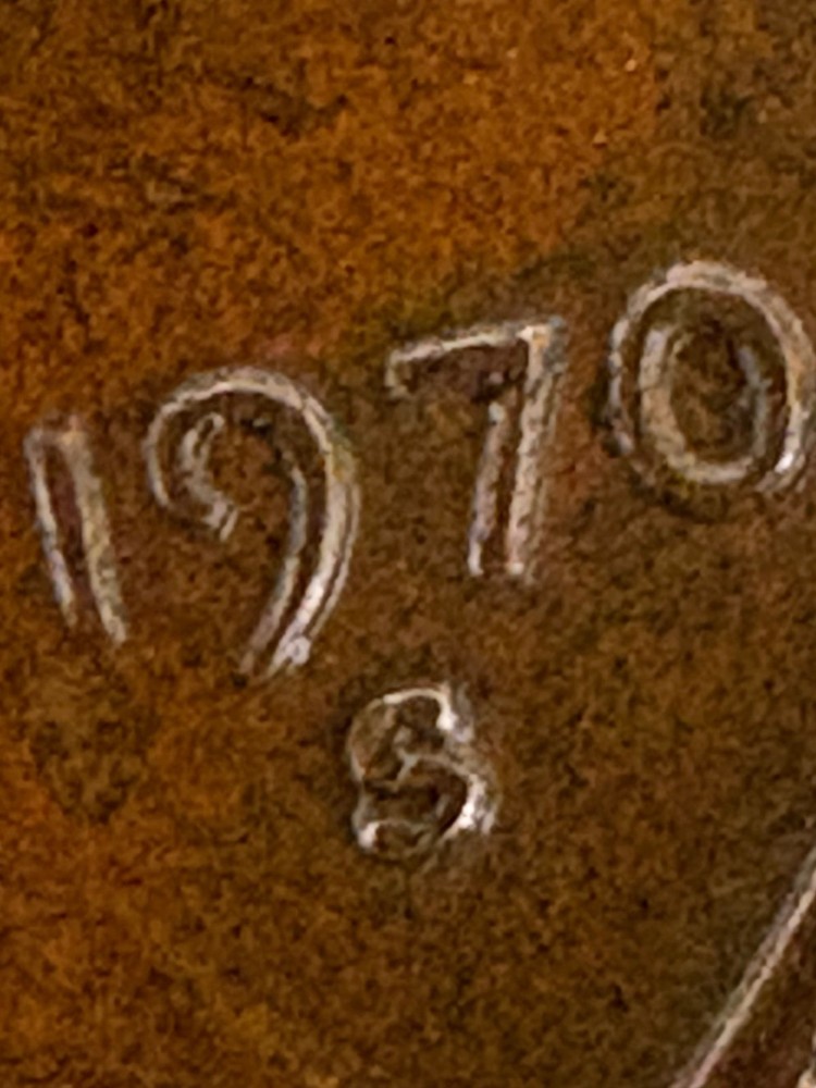 1970-S Lincoln Memorial Penny, MULTIPLE Errors Coin
