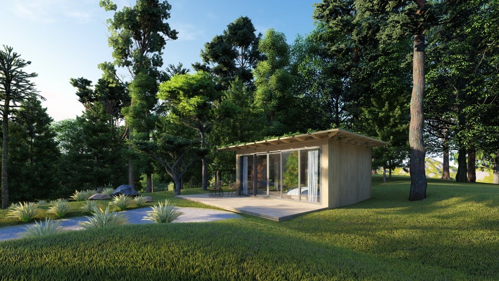 Forest Cabin 3D Model | Wooden Tiny House | SketchUp | Mee Studio