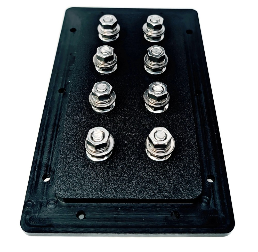 Quad Subwoofer Speaker Box Terminal Cup, QUAD Input - TCS-8S Black