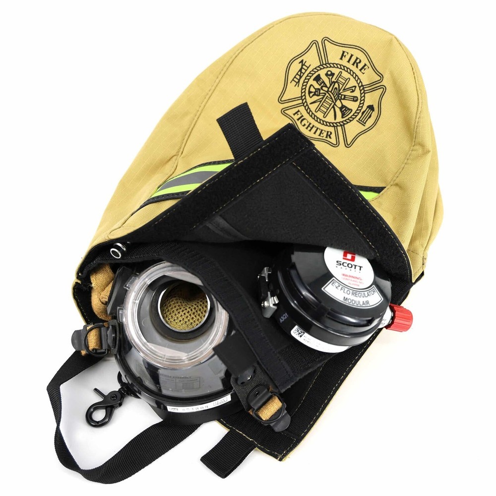 Firefighter Dual Compartment Ripstop SCBA Mask Bag LXFB30XT-2C