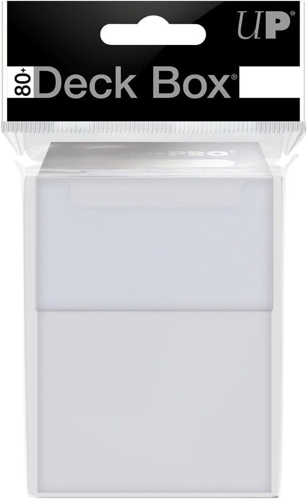 80L Solid Color Deck Box - Durable Storage for Trading Cards, Flip-Top Closure