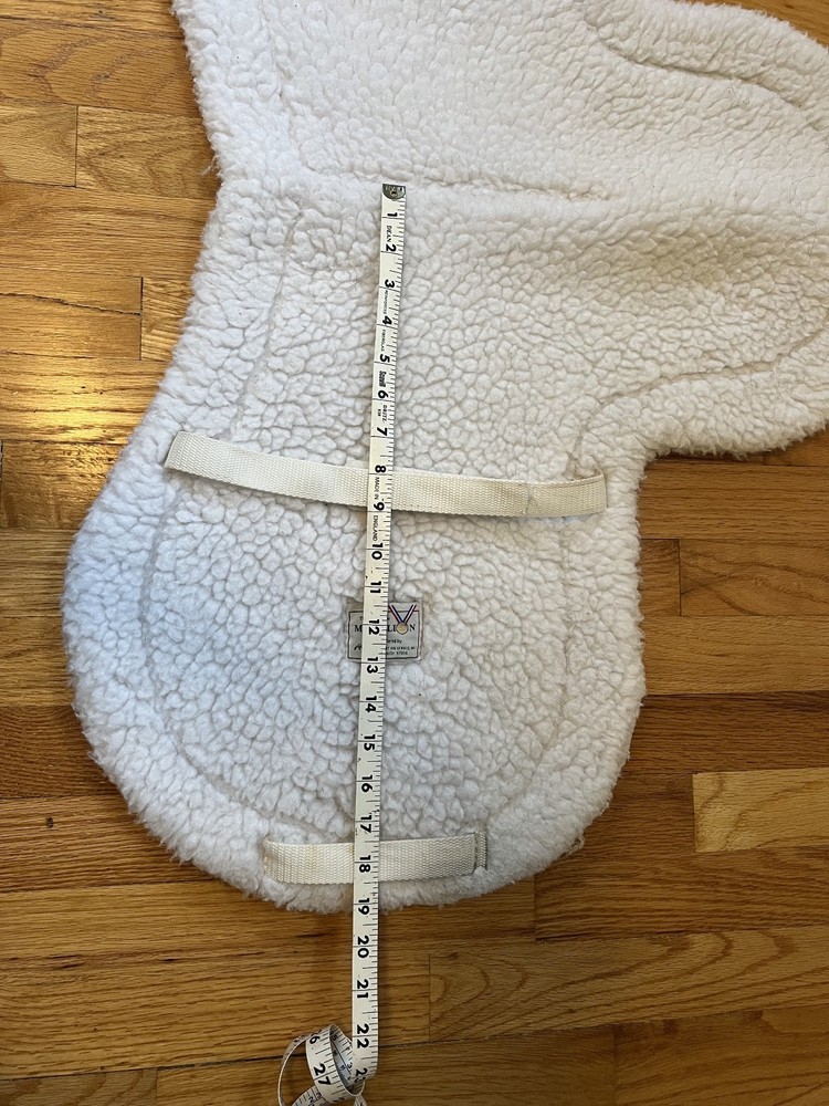 White Fitted English Saddle Pad - Toklat