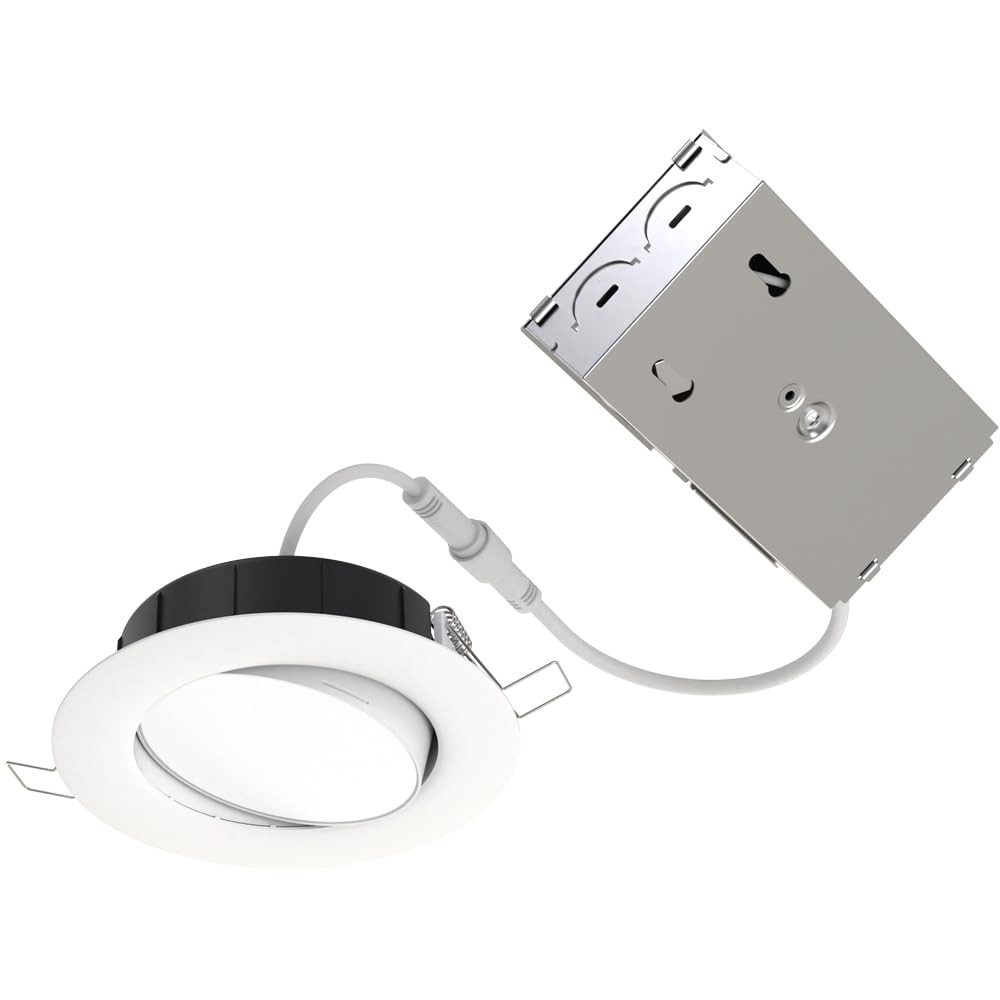 Juno LED Shower Light, 4" Adjustable Wafer Downlight, 5CCT Switchable