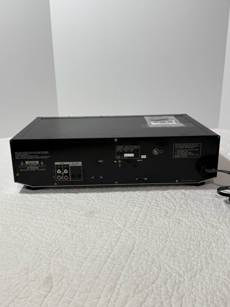 Sony TC-WE425 Dual Cassette Deck Auto Reverse Dolby Non-Working