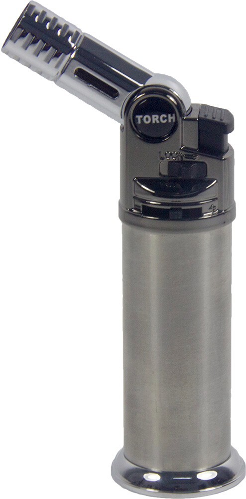 Metal Torch Lighter Adjustable Head Refillable Jet Flame for Cigar BBQ Gift
