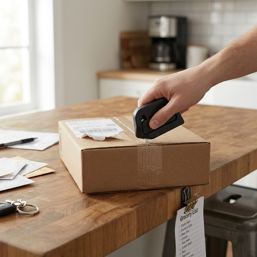 Compact Safe Box Cutter Ceramic Blade Opener for Boxes Envelopes Packaging Tasks