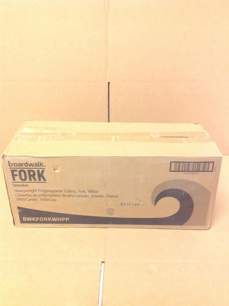 NEW Boardwalk BWKFORKWHPP Heavyweight Polypropylene Cutlery Fork, 1000/Box