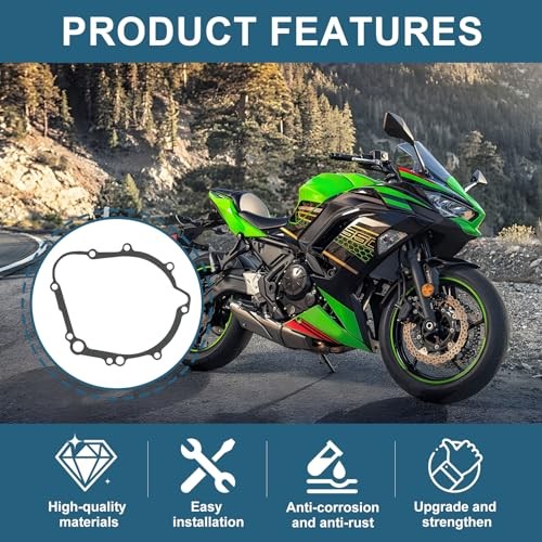 2 Pack Stator Crankcase Cover Gasket Replacement Compatible with 2006 2 Pcs