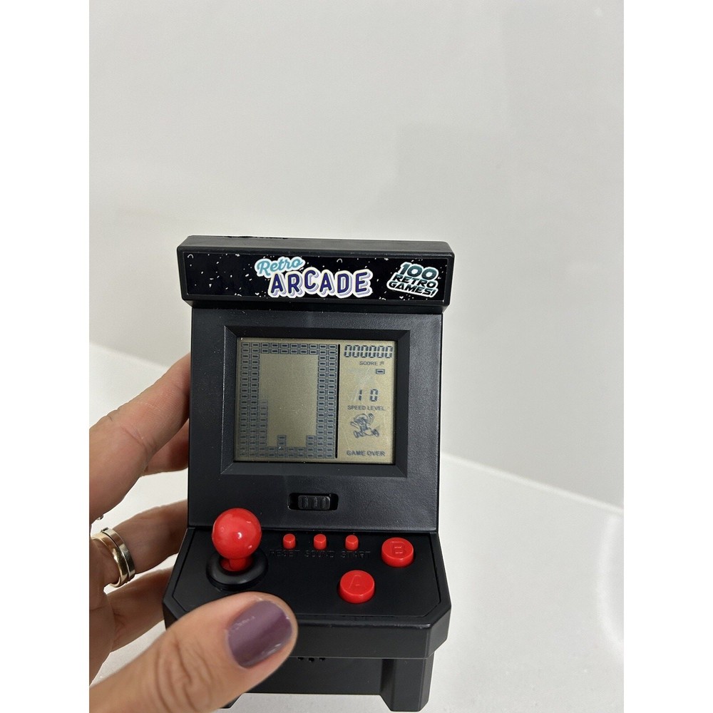 Retro Arcade 100 Exciting Games Mini Plastic Game Machine (Tested)