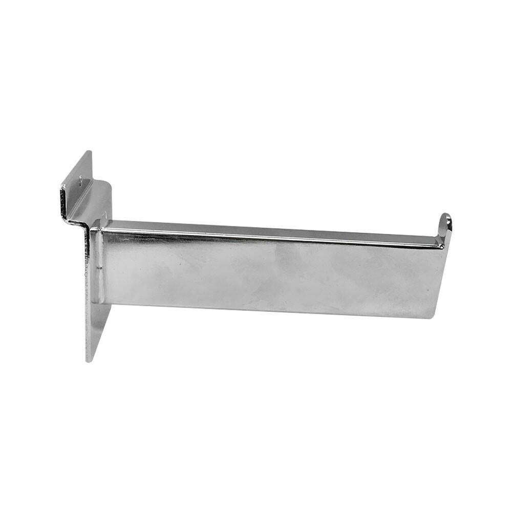 6" Straight Rectangular Faceout Arm Hook Panel Display Hanger Retail 10PC Chrome