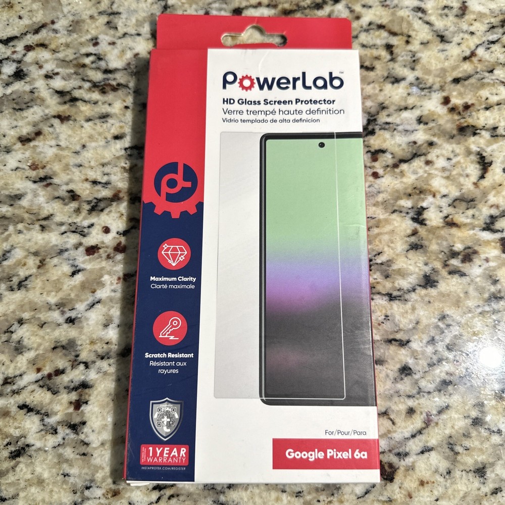 PowerLab HD Glass Screen Protector for Google Pixel 6a
