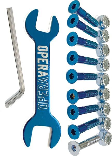Opera 7/8" Allen Hardware Set Blue/Silver