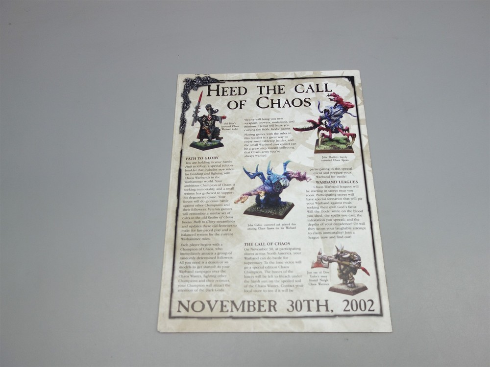 Warhammer Fantasy "Oldhammer" - Path to Glory 2002