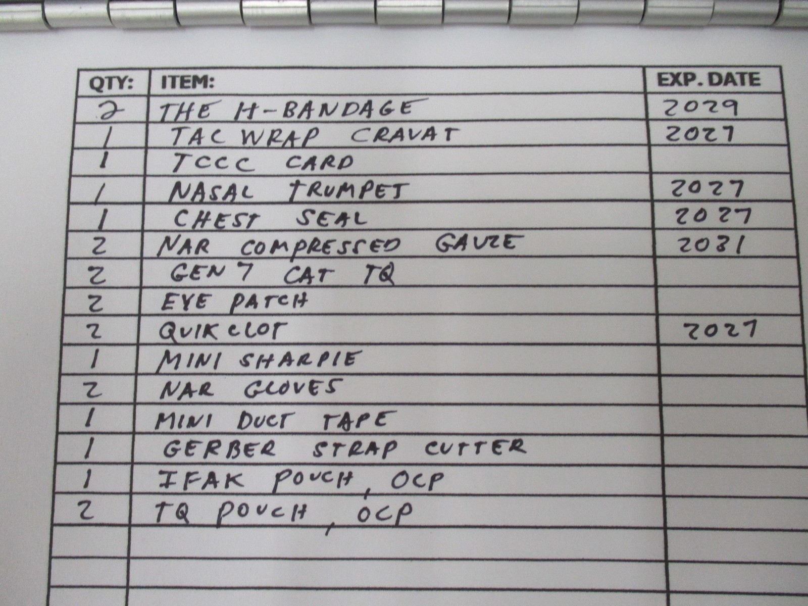 USGI IFAK GEN 7 CAT TOURNIQUET QUIKCLOT BANDAGE DRESSING IFAK FIRST AID MULTICAM