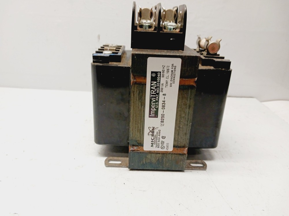 MICRO B250-0834-8 TRANSFORMER 50/60 HZ 250 VAC