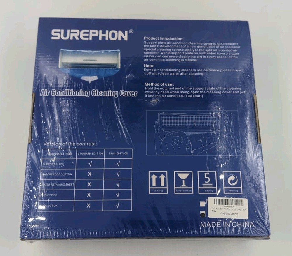 Surephon Split Air Conditioning Cleaning Cover Set