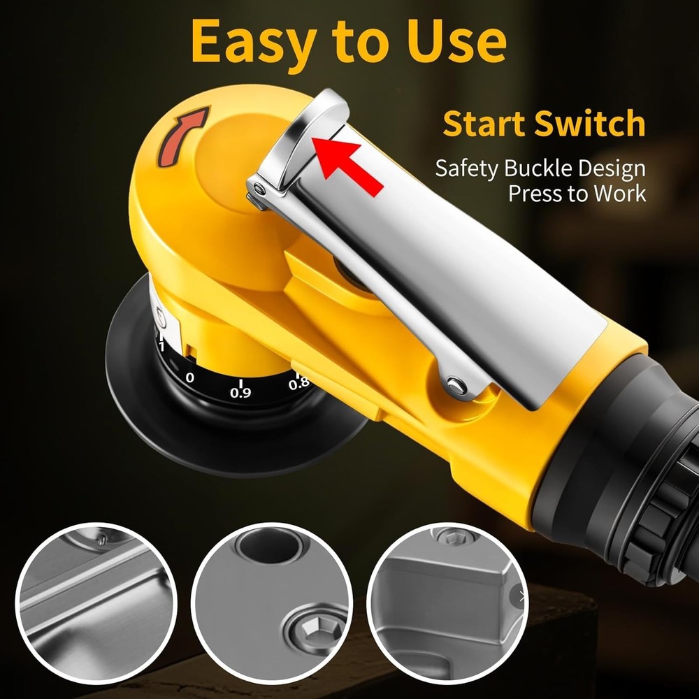 2-in-1 Pneumatic Chamfering Tool - Air-Powered Precision Cutting Tool