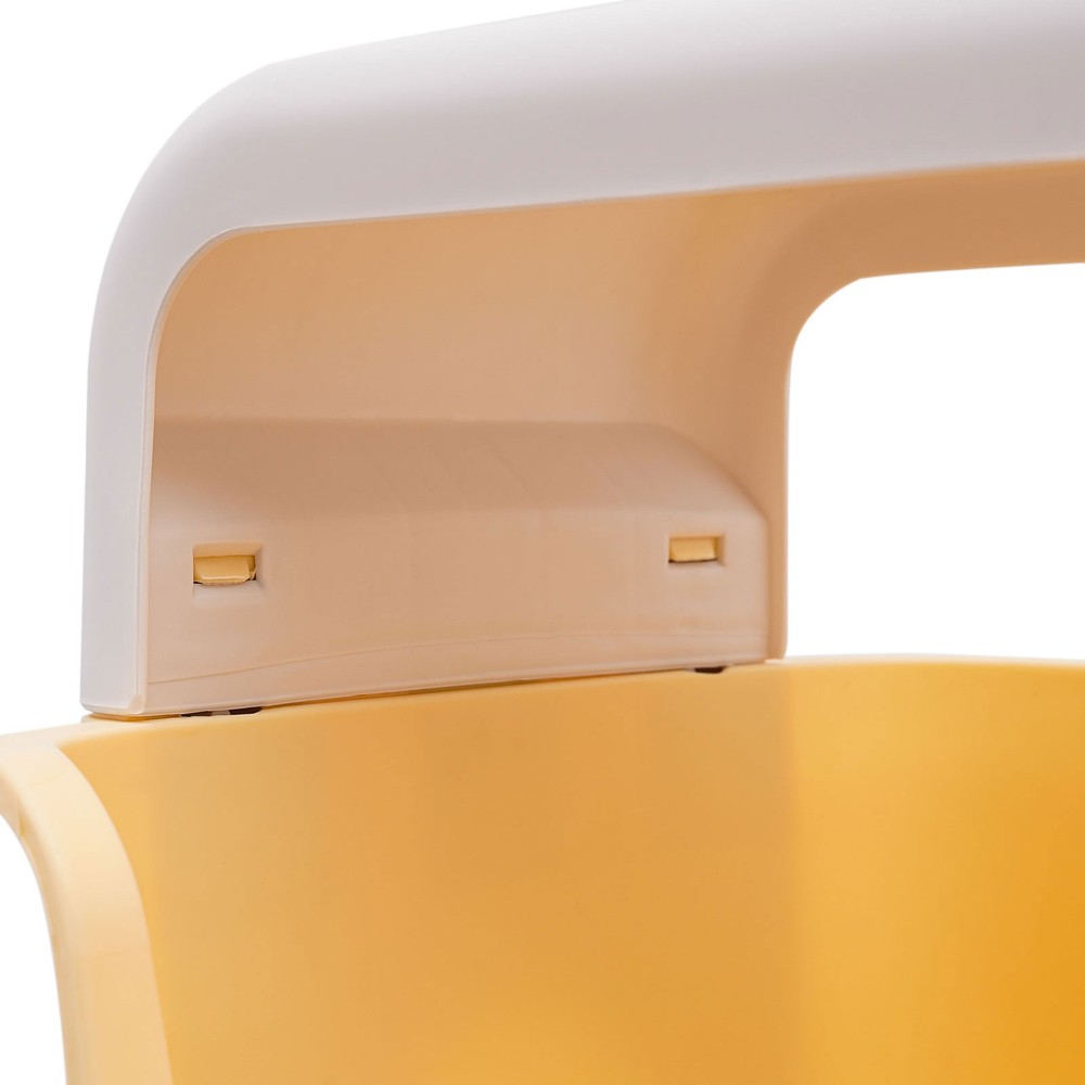 Storage Organizer, 3-Tier Stackable Rolling Cart, Storage Bins Organizer+Wheels