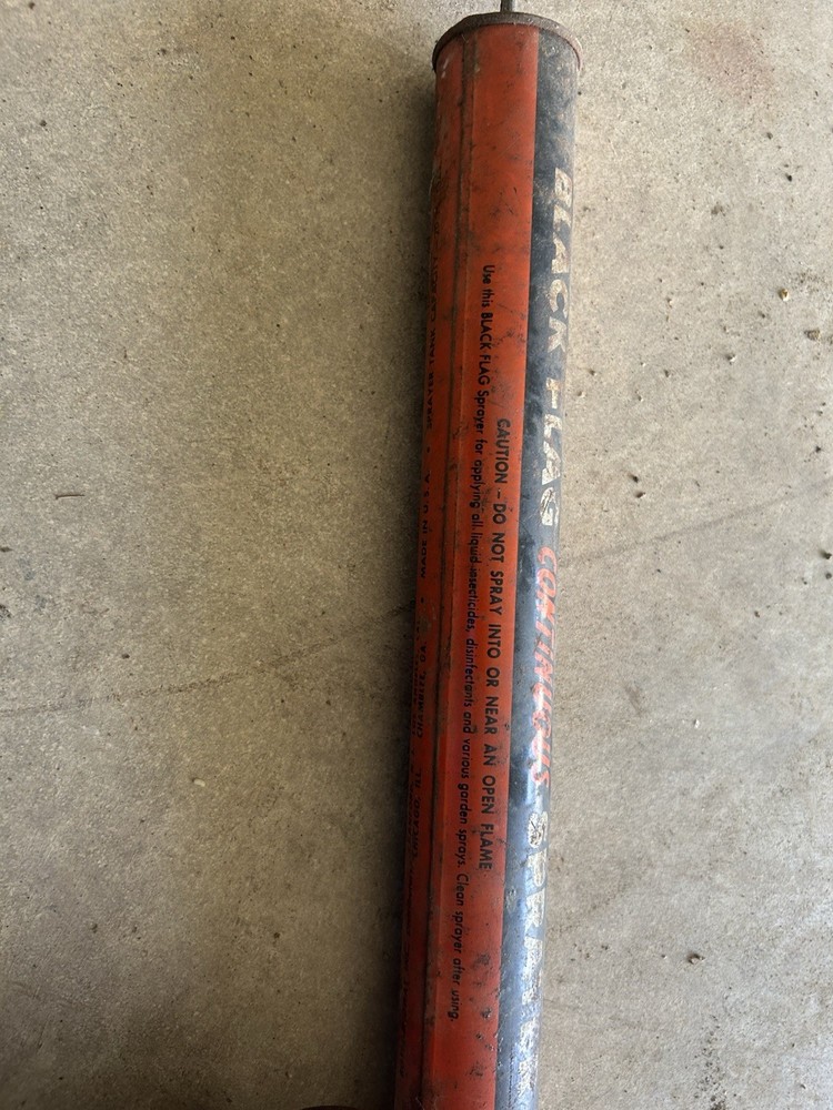 Antique Black Flag Pump Sprayer
