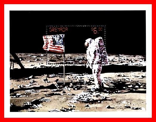 GRENADA 1999 APOLLO 11  on MOON S/S MNH ** ** SPACE
