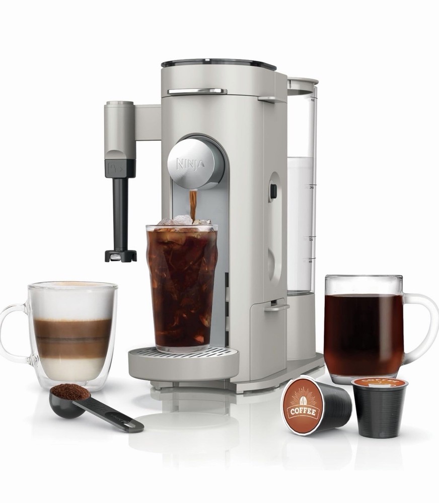 Ninja Pod & Grounds - Specialized single-portion coffee maker, compatible with K