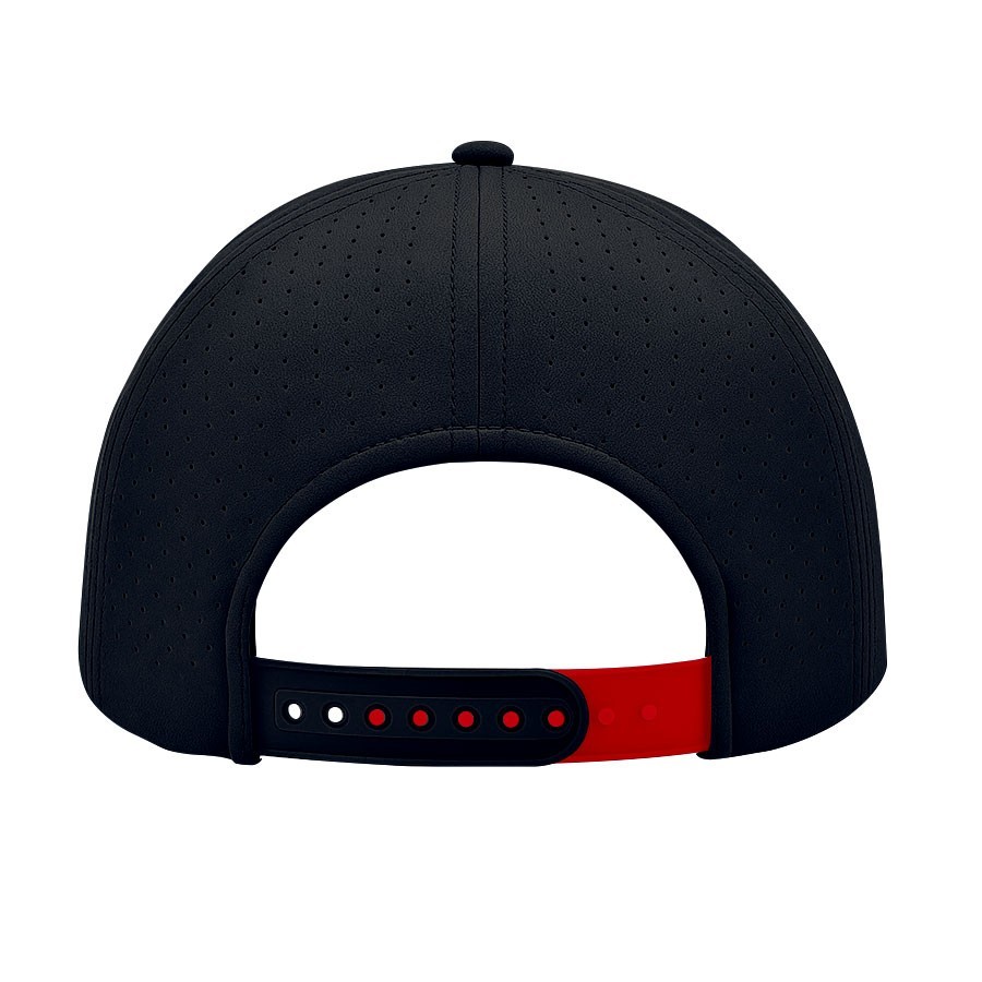AFC BOURNEMOUTH Air Flow 6 Panel Black Hat 1863FC New