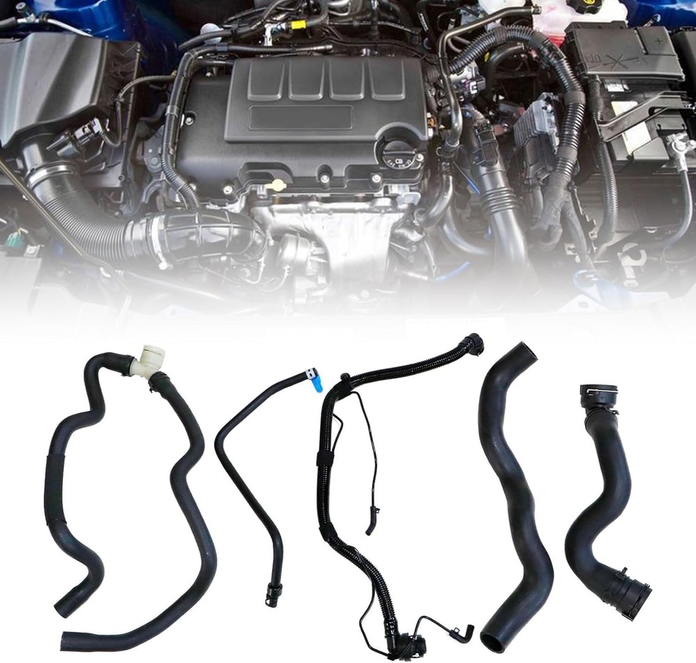FZJDSD 5PCS Engine Radiator Coolant Hose & Heater &Pipe Compatible with...