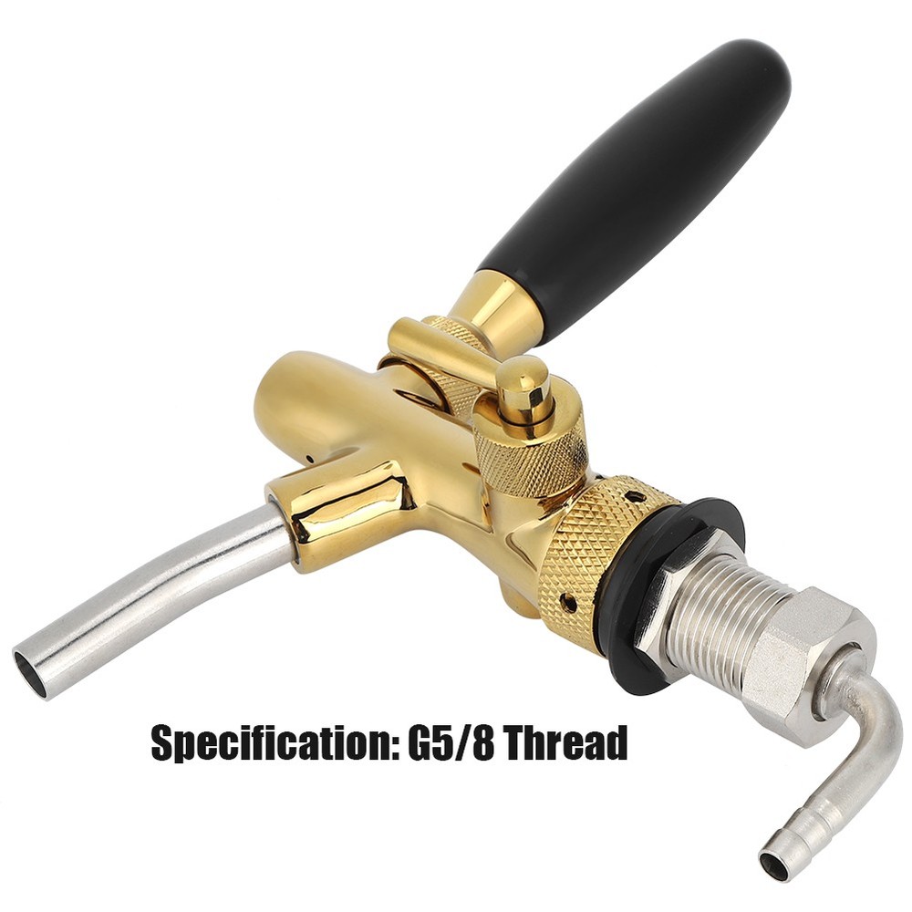 Thread Adjustable Beer Tap Faucet Brass Stainless Steel Equipment for Bar