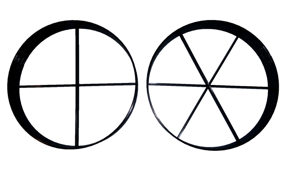 Diffraction Spike Masks Set For Telescope 6 & 4 Blade For 85mm O.D