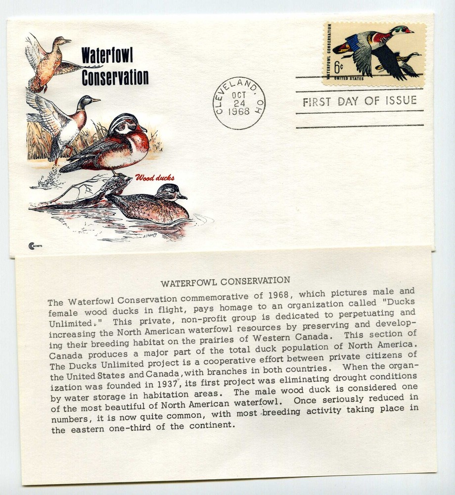 1362 Waterfowl Conservation Cover Craft Cachets, CCC, FDC