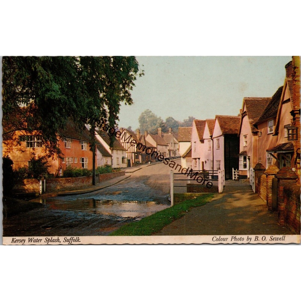 Kersey Water Splash Suffolk Postcard PC263
