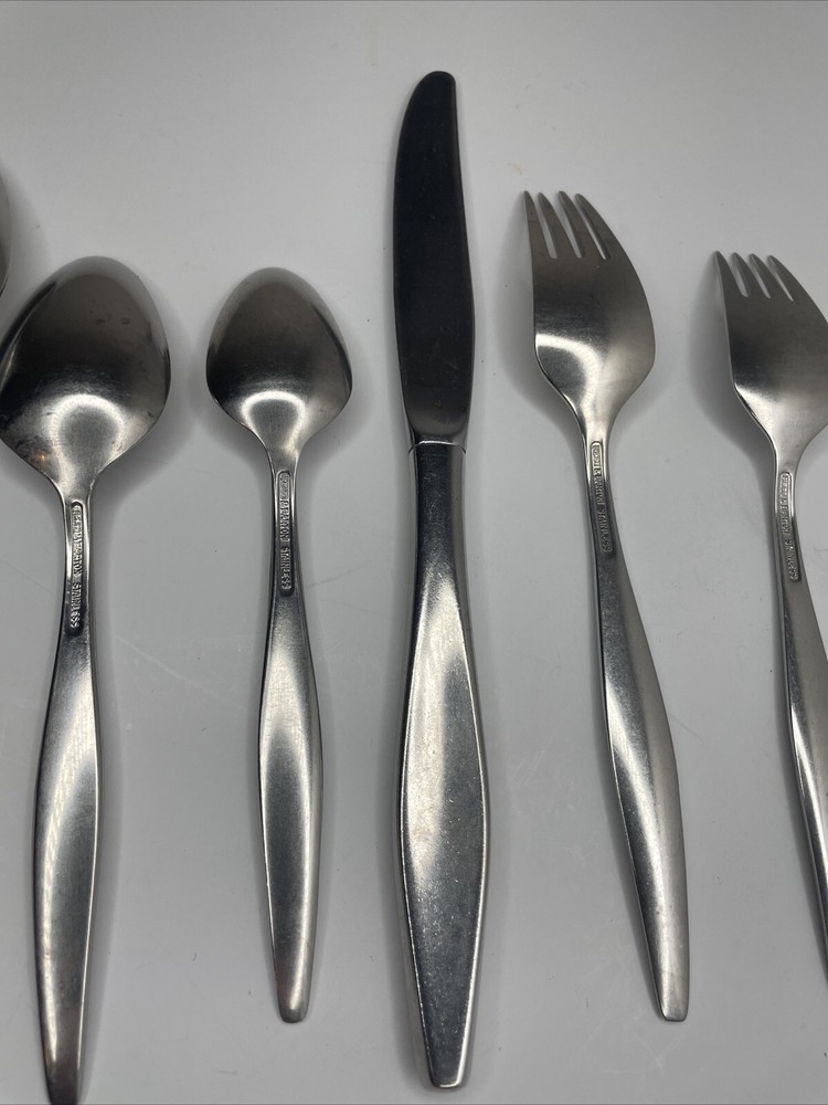 Reed & Barton RDS69/Denmark Vtg Stainless Flatware 6pc Spoons/forks/knife