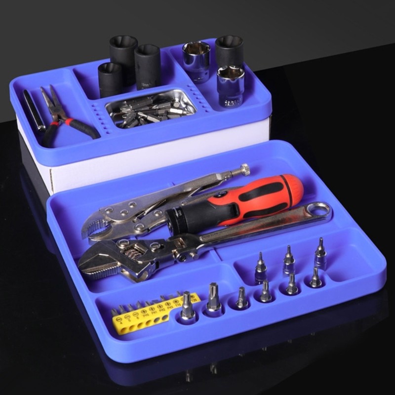 High Temperature Resistant Silicone Tray Mat For Secure Tool Storage Maintenance