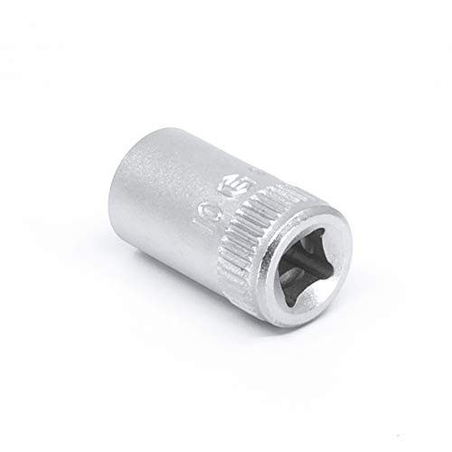 Genius Tools 222510 1/4" Dr. 10mm Hand Socket One Size, Silver