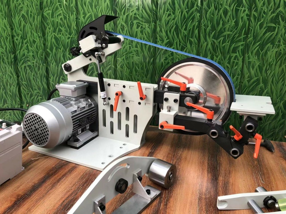 1 PC Multi-function 72"x2" Variable Speed Belt Sander Knife Grinder 220V 2 Stand