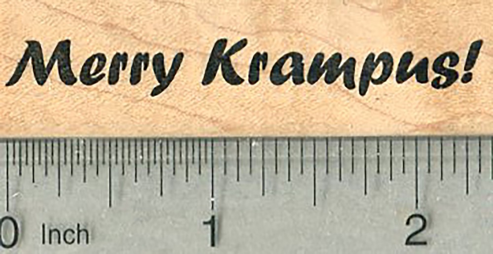 Merry Krampus Rubber Stamp D37801 WM