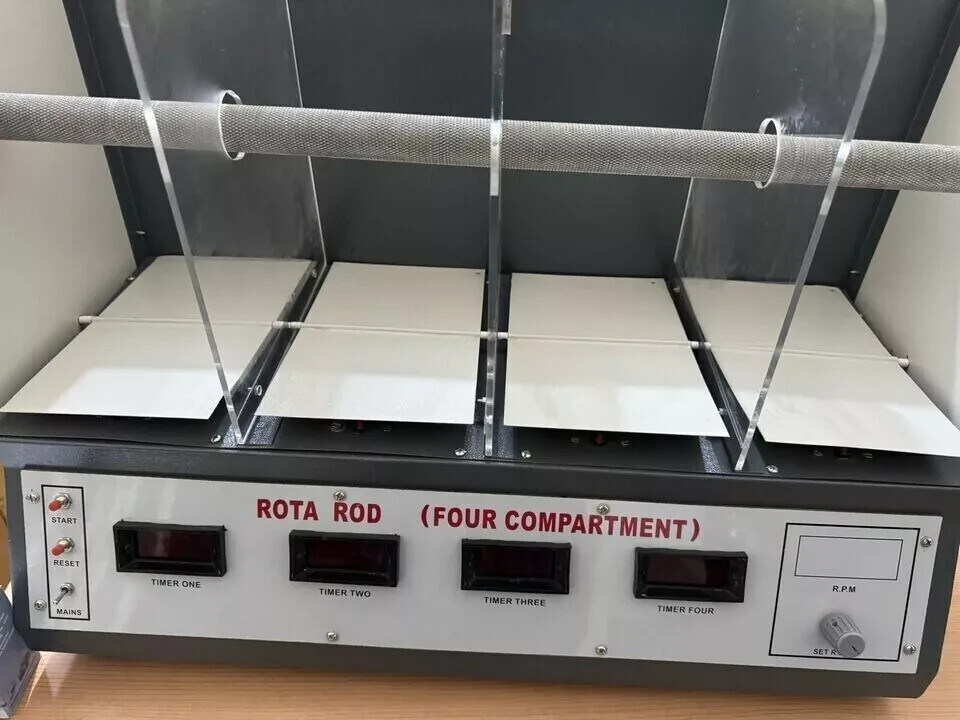 Digital Rota Rod Apparatus (4 Compartment), 100% Quality check